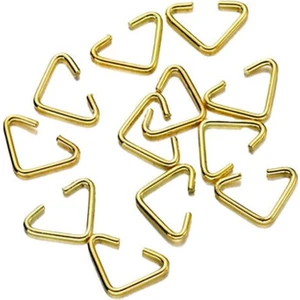 Tahtakale Toptancı Anahtarlık Montaj Halkası Üçgen Takı Bağlantı Halkası 14x11 Mm (100 Adet)  Gold