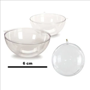 Tahtakale Toptancı Şeffaf Mika Küre Top 6 Cm (20 Adet )