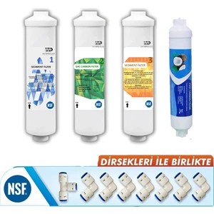 Yaman Group Waterdizayn Kapalı Kasa Su Arıtma Cihazları Için 4'lü Inline Filtre Seti
