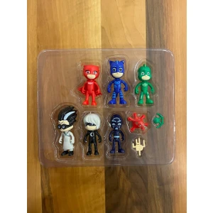 Pijamaskeliler Pjmasks Figür Oyuncak Seti 6lü Karakter Seti 9 Parça