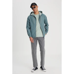 West Relaxed Straight Fit Normal Bel Gri Esnek Jean Kot Pantolon