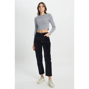 Carol Straight Fit Düz Kesim Yüksek Bel Beyaz Esnek Jean Kot Pantolon