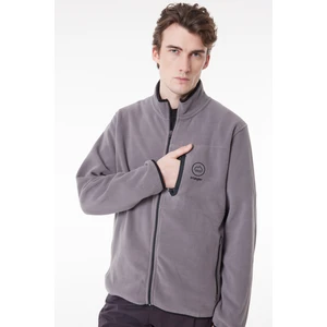 All Terrain Gear Regular Fit Normal Kesim Tam Fermuarlı Gri Polar