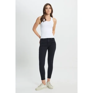 Forever Skinny Fit Dar Kesim Yüksek Bel Açık Mavi Esnek Jean Kot Pantolon