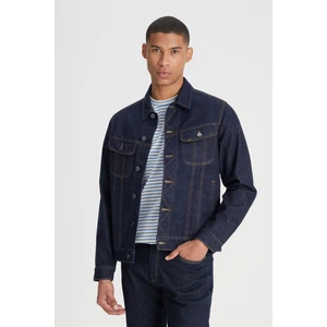 Regular Fit Normal Kesim %100 Pamuk Ekru Trucker Jean Kot Ceket