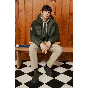 All Terrain Gear Relaxed Fit Geniş Kesim Haki Polar Ceket