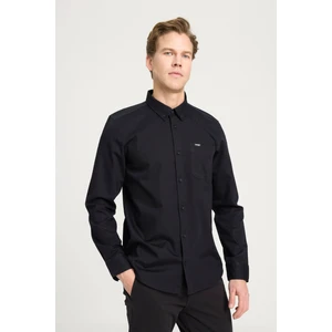 Regular Fit Normal Kesim %100 Pamuk Siyah Gömlek