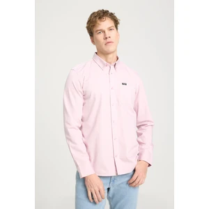 Regular Fit Normal Kesim %100 Pamuk Pembe Gömlek