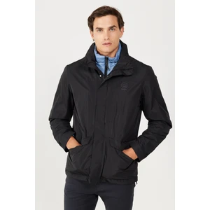 All Terrain Gear Relaxed Fit Geniş Kesim Dik Yaka Çift Kullanımı Siyah Mavi Parka