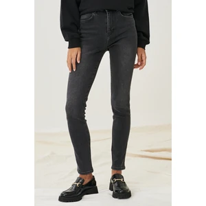 Skinny Fit Dar Kesim Yüksek Bel Esnek Jean Kot Pantolon
