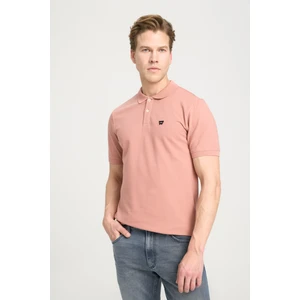 Regular Fit Normal Kesim Polo Yaka %100 Pamuk Gül Kurusu Tişört
