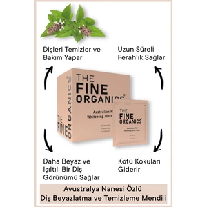 The Fine Organics Avustralya Nanesi Özlü Diş Temizleme Ve Beyazlatma Mendili