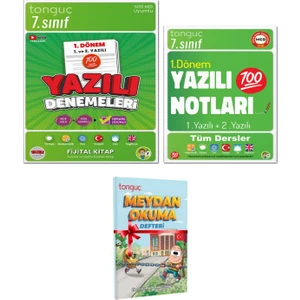 Tonguç Akademi 7. Sınıf Yazılı Denemeleri 1. Dönem 1 ve 2. Yazılı 7. Sınıf Yazılı Notları