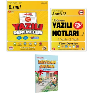Tonguç Akademi 8. Sınıf Yazılı Denemeleri 1. Dönem 1 ve 2. Yazılı 8. Sınıf Yazılı Notları
