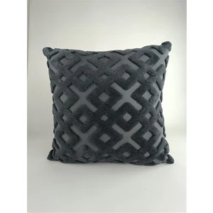 Punch Peluş Kırlent Kılıfı Antrasit