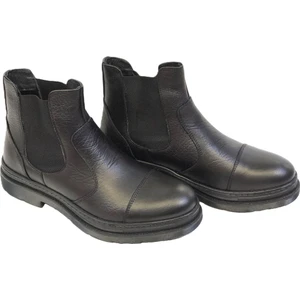 Kafkaslar  Deri Lastikli Çelse Model Ortopedik Tabanlı Erkek Bot