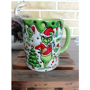 Mugs And Love Grinch Yılbaşı Partisi md8 Porselen Kupa