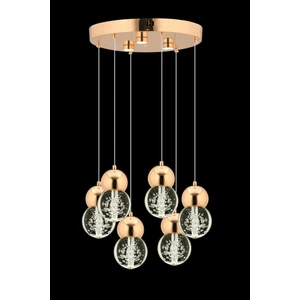 Istanbul Avize Uzay 6'lı Gold Ledli Modern Lü x  Avize