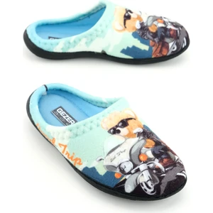 Erkek Çocuk Kışlık Tasarım Rahat Sessiz Taban Gondol Ev Bahçe Terlik