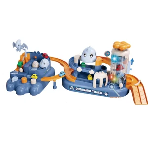 Learning Fun 2in1 Arabalı Dinozor Temalı Yarış Pisti Raylı Parkur Macera Oyuncağı