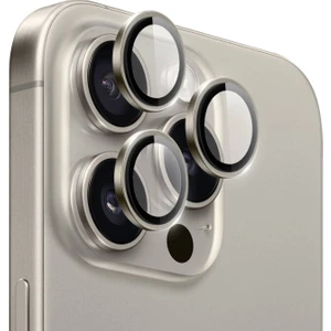 iPhone 15 Pro Max ve iPhone 15 Pro Safir Kamera Lens Koruyucu Uygulama Aparatlı