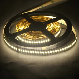 5metre 240 Led/m Şerit LED Hortum 3000K Gün Işığı Beyaz Kendinden Yapışkanlı Güçlü SMD2835 12V Dc IP20
