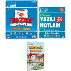 Tonguç Akademi 6. Sınıf Yazılı Denemeleri 1. Dönem 1 ve 2. Yazılı 6. Sınıf Yazılı Notları