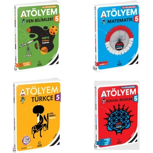 Arı Yayıncılık 5. Sınıf Atölyem Seti 2025 4 Kitap (Matematik - Fen Bilimleri - Türkçe - Sosyal Bilgiler)
