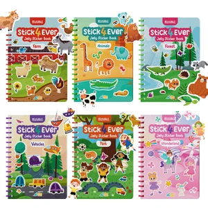 StickeverTak Çıkar Jelly Sticker Kitabı Süper Seti 6 Kitap