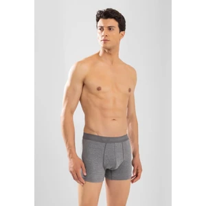 Baykar Erkek Compact Düz Boxer 3'lü Set 1110 Füme