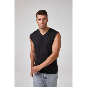 Erkek Kolsuz V Yaka T-Shirt