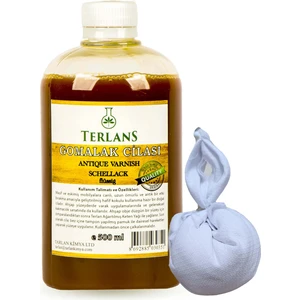 Terlans Doğal Ahşap Cilası Gomalak 500Ml + Sürme Topu