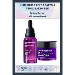 Cosmogenesis Labs Canlandırıcı Onarıcı Sıkılaştırıcı Retinol Serum 30ML + A Vitamini Maske 50ML  Set