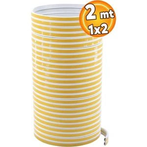 Yapışkanlı 1x2=2 Metre (BEYAZ) Kapı Pencere Bandı Fitili Soğuk Izolasyon Kauçuk Bantları