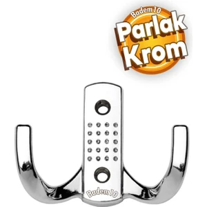 Portmanto Askı Vestiyer Duvar Dolap Elbise Askısı Krom Metal Mobilya Kapı Askılığı Askılık