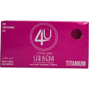 4u Bitkisel Kalıp Sir Ağda Titanyum (Pembe) 400 ml