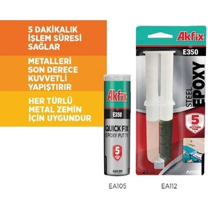 E350 Epoksi Çelik Yapıştırıcı EA112 - 25 ml