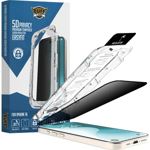 Buff iPhone 16 5d Privacy Easyfit Hayalet Ekran Koruyucu - Şeffaf