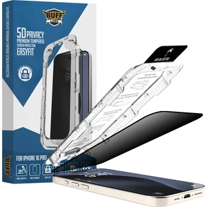Buff iPhone 16 Pro 5d Privacy Easyfit Hayalet Ekran Koruyucu - Şeffaf