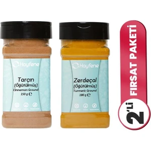 Tarçın Toz 160 gr + Zerdeçal Toz 180 gr 2'li