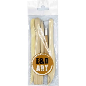 E&D Art Ebeşuar 5'li Ahşap Kil Şekillendirme Seti / ed.52738