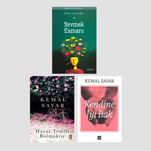 Sevmek Zamanı - Hayat Teselli Bulmaktır - Kendine İyi Bak 3 Kitap Set