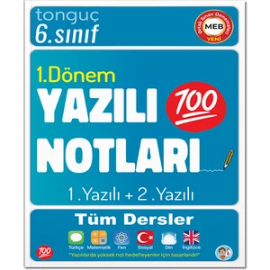 Tonguç Akademi 6. Sınıf Yazılı Notları 1. Dönem 1 ve 2. Yazılı