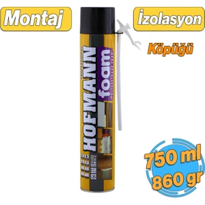 Montaj Köpüğü Pipetli Profesyonel Dolgu İzolasyon Poliüretan Köpük Kapı Pencere Duvar Yalıtım 750 ml