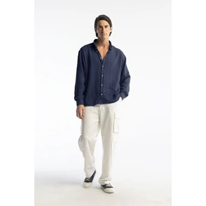 Oversize Dökümlü Gömlek