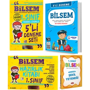 Zeki Çocuk Yayınları 1. Sınıf BİLSEM Hazırlık Seti ve Şekil Yeteneği
