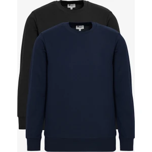 Altınyıldız Classics 2'li Paket Pamuklu Standart Fit Normal Kesim Bisiklet Yaka Sweatshirt