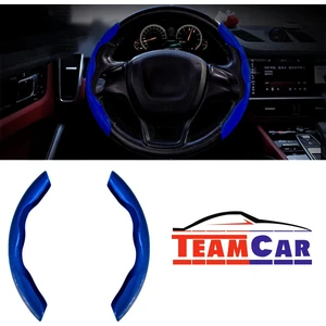 Teamcar Oto Direksiyon Kaydırmaz Spor Kapak Mavi Tüm Araçlara Uyumlu