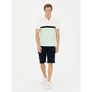 Erkek Lacivert Slim Fit Jean Bermuda Şort 50269605-VR033