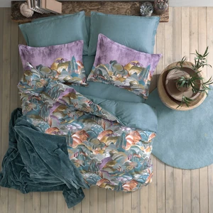 Darcy Çift Kişilik 5 Parça Battaniyeli Nevresim Takımı - Petrol